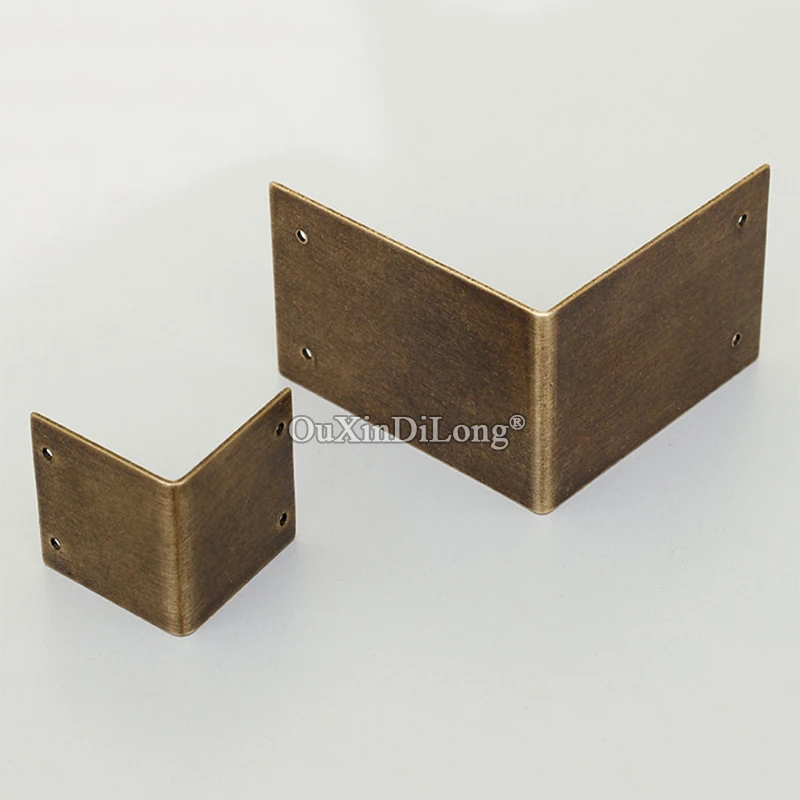 Retro Vintage 40PCS European Antique Brass Furniture Corner Braces Cupboard Drawer Cabinet Box Corner Protectors