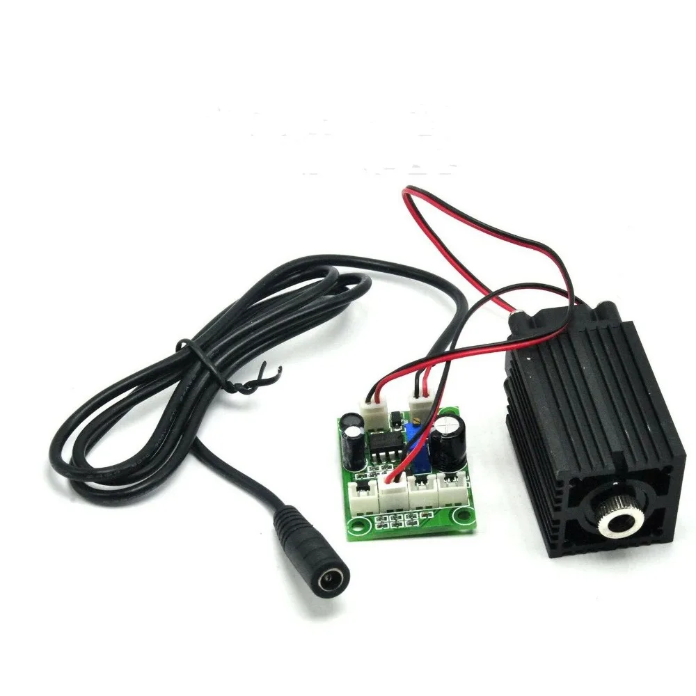 Módulo de diodo láser infrarrojo enfocable de alta potencia, 980nm, 200mW, con adaptador TTL de 12V y 1A, modulación y enfriamiento del ventilador