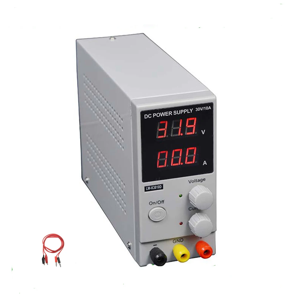 

LW 3010D DC Power Supply Adjustable Digital Lithium Battery Charging 30V 10A Switch Laboratory Power Supply Voltage Regulator