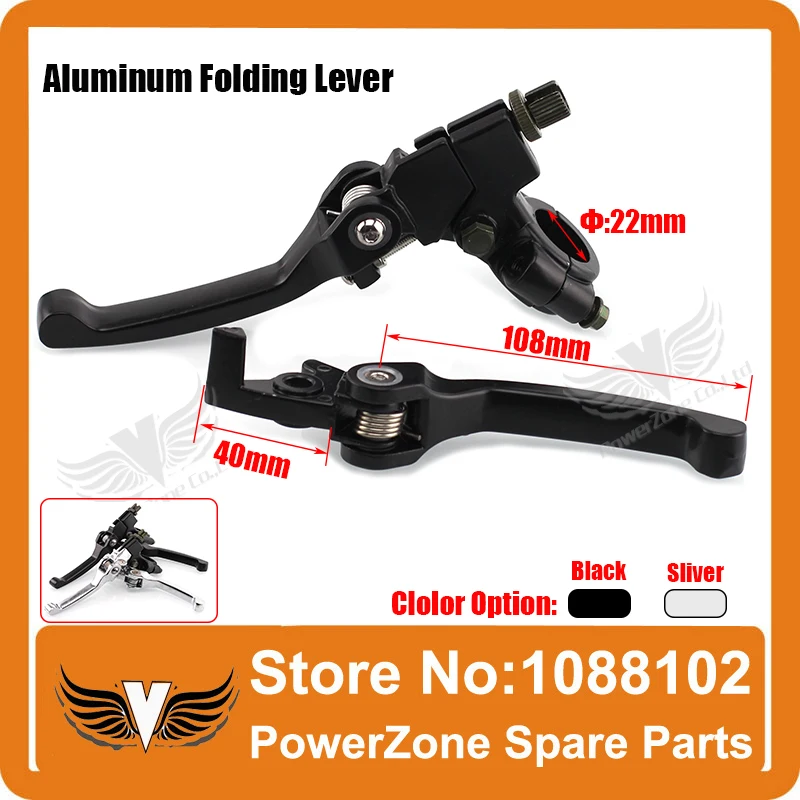 Aluminum Alloy Folding Clutch lever Brake Lever Fit To CRF KLX Pit Pro Xmotos KAYO Pit Dirt Bike Parts Free Shipping!