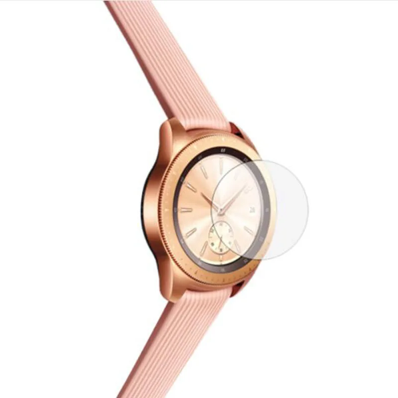 2 × Smartwatch عرض واضح فيلم واقية حماية لسامسونج غالاكسي ساعة 42 مللي متر 46 مللي متر الزجاج المقسى حامي الشاشة غطاء