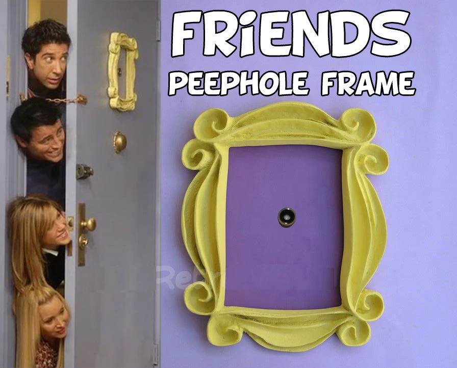 Friends TV Show Doorbell Replica - Monica's Door Bell For Yellow Peephole Frame