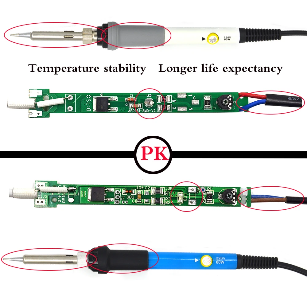 الاتحاد الأوروبي التوصيل 60 واط تعديل درجة الحرارة الكهربائية سبيكة لحام عدة متعددة الوظائف أداة اليد مجموعات لحام سلك لحام أدوات إصلاح