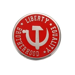 Liberty Equality Brotherhood Pin Communist Badges Russia Russians Gifts Soviet Union Brooches