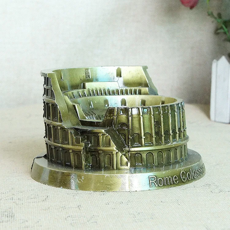 BOLAFYNIA Alloy Rome Colosseum model toy children baby toy for Christmas birthday gift Metal crafts