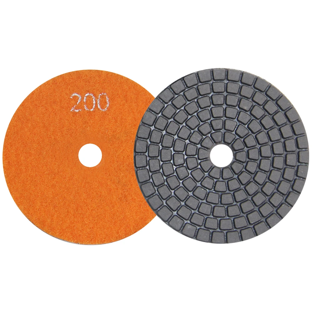 Diamond Wet Polishing Bantalan Buffing Pad Keramik Granit Tile Bahasa Polandia Alat Fleksibel Abrasive Pad untuk Batu