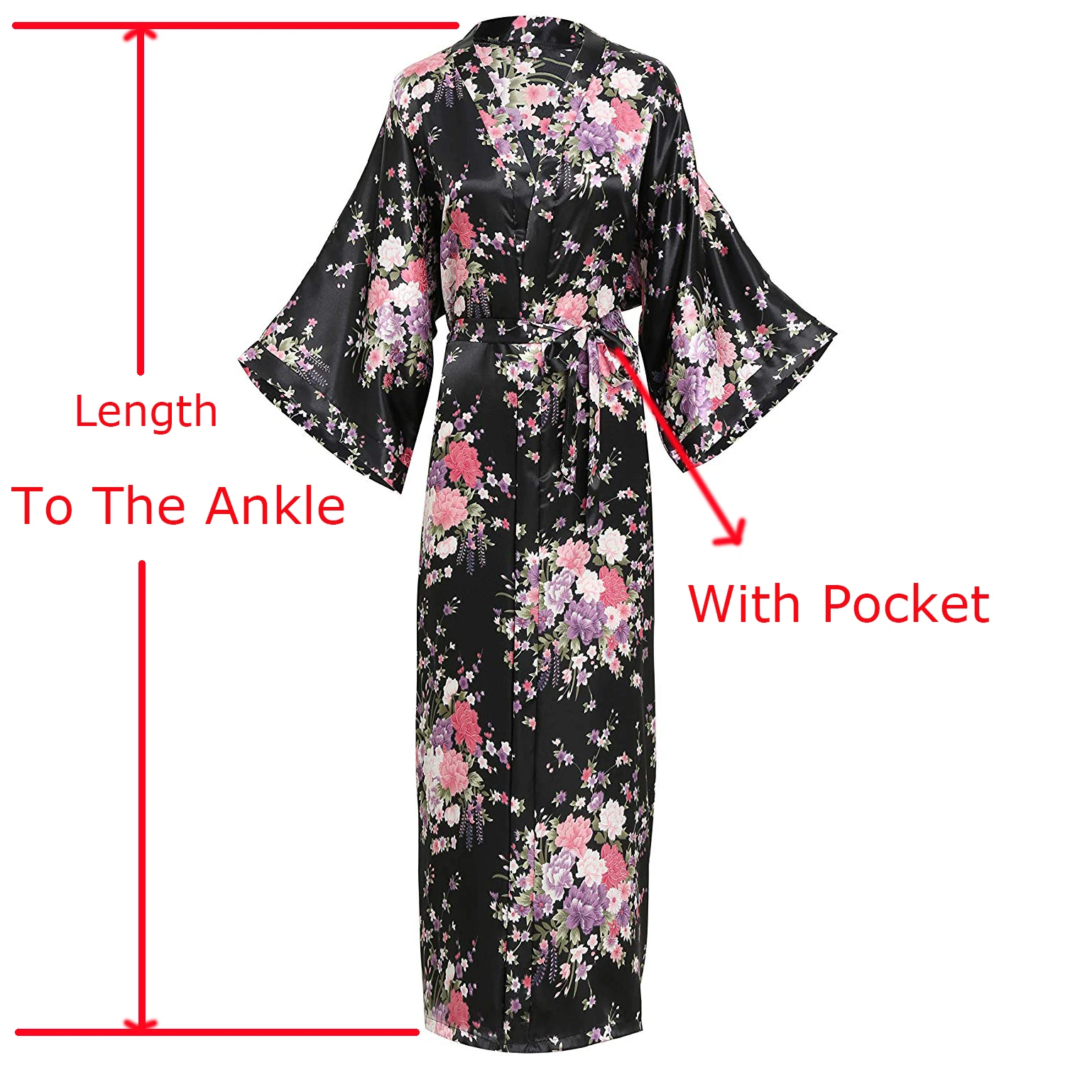 Plus Size Lady Long Robe Print Flower Kimono Bathrobe Casual Sleepwear Home Clothes Rayon Bride Bridesmaid Dressing Gown