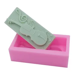 3D Silicone Molds for Soap Scented Candle, Guitar Design, Wax Mould, Food Grade, Chocolate Cake Mold