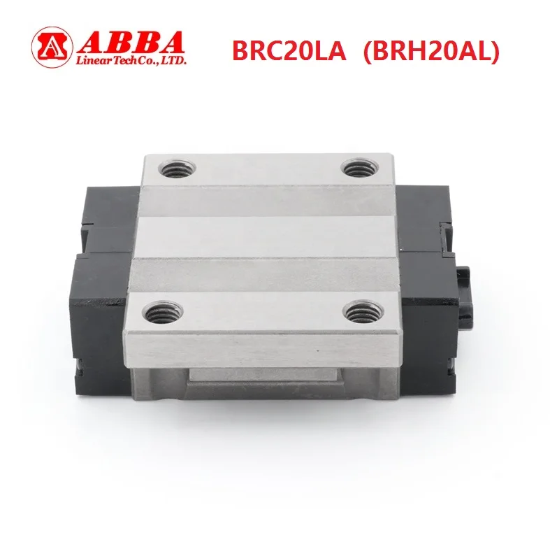 

10pcs Original Taiwan ABBA BRC20LA/BRH20AL Linear Flange Block Carriage Linear Rail Guide Bearing for CNC Router Laser Machine