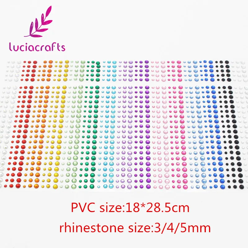 Colorful  Self Adhesive  Nail Rhinestones DIY Phone Car Decoration Stickers Scrapbooking    C0801