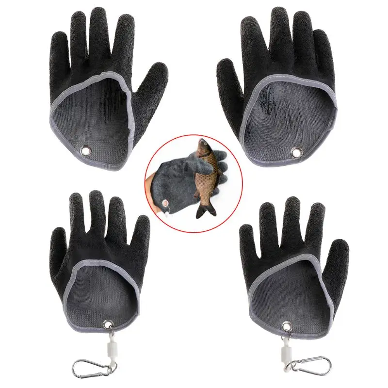 

Gloves Non Slip Latex Glove With Magnet Release Fish Grab Anti Skid Safety Portable Outdoor Fishing Professional Y51D