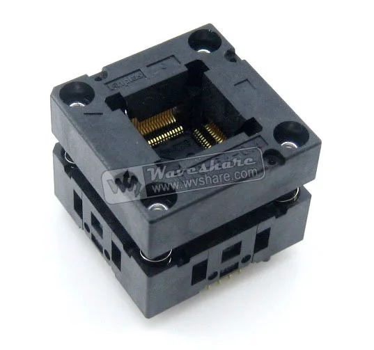 QFP64 TQFP64 LQFP64 PQFP64 OTQ-64-0.4-01 QFP IC Test Burn-In Socket Enplas 0.4mm Pitch