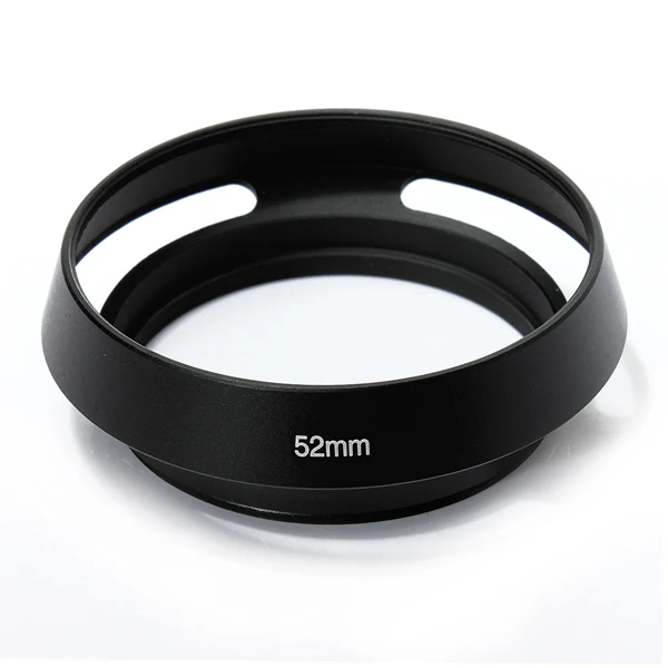 10pcs/lot 40.5 43 46 49 52 55 58 62 67mm Black Vented Curved Metal camera lens Hood  for Leica M for Pentax for S&ny for Olympus