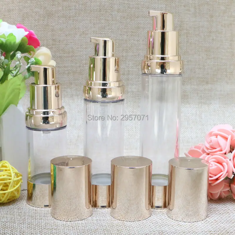 30ml Mini Makeup Empty Airless Pump Bottles Travel Essential Lotion Dispenser Liquid Cosmetic Containers Storage 100pcs/lot DHL