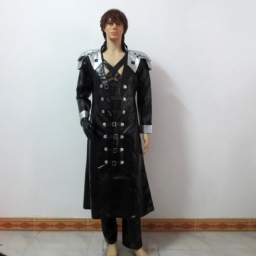 

Final Fantasy VII Sephiroth Deluxe Christmas Party Halloween Uniform Outfit Cosplay Costume Customize Any Size