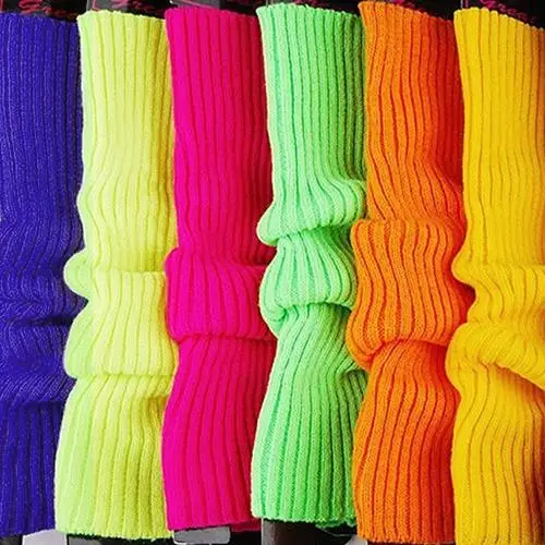 Women Solid Color Knit Winter Leg Warmers Knee High Legging Boot hot