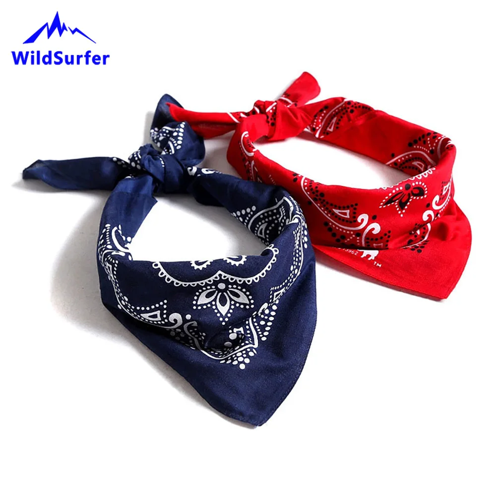 Hiking Balaclava Hiphop Scarves 100%Cotton Double Cashew Bandanas Riding Headwear Women Snood Headband Men Fishing Biker Mask