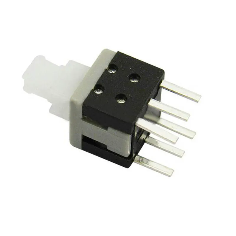 

50pcs 5.8*5.8mm self locking push button switch 6 pins on/off latching switch