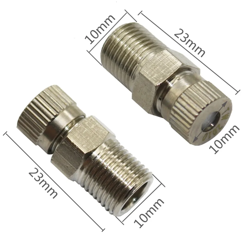 0.1-0.6mm Atomization Nozzle Copper High Pressure Fog Misting Nozzle Greenhouse Irrigation Sprinklers 1 Pcs