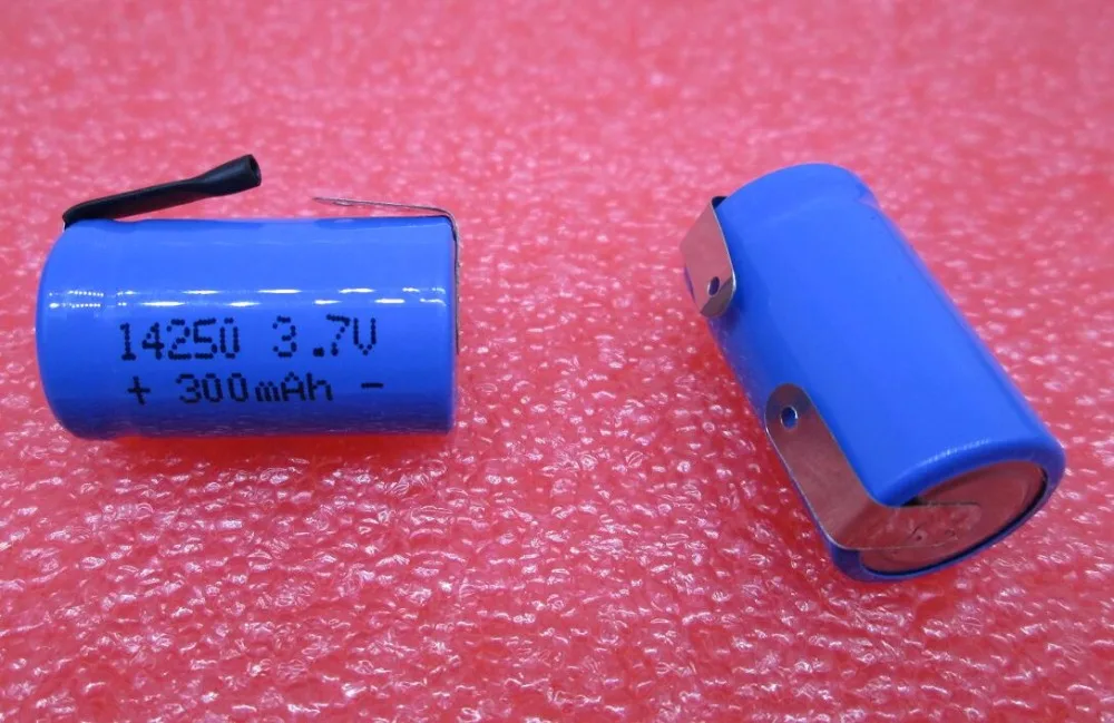 NEW battery 14250 ER14250 LS14250 3.7V 300mah Rechargeable lithium battery  1/2 AA  Li-ion batteries leg feet foot