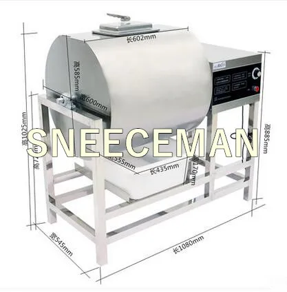 150L Commercial Vacuum Meat Salting Marinated Machine hamburger pickling vacuum curing machine bloating marinated machine