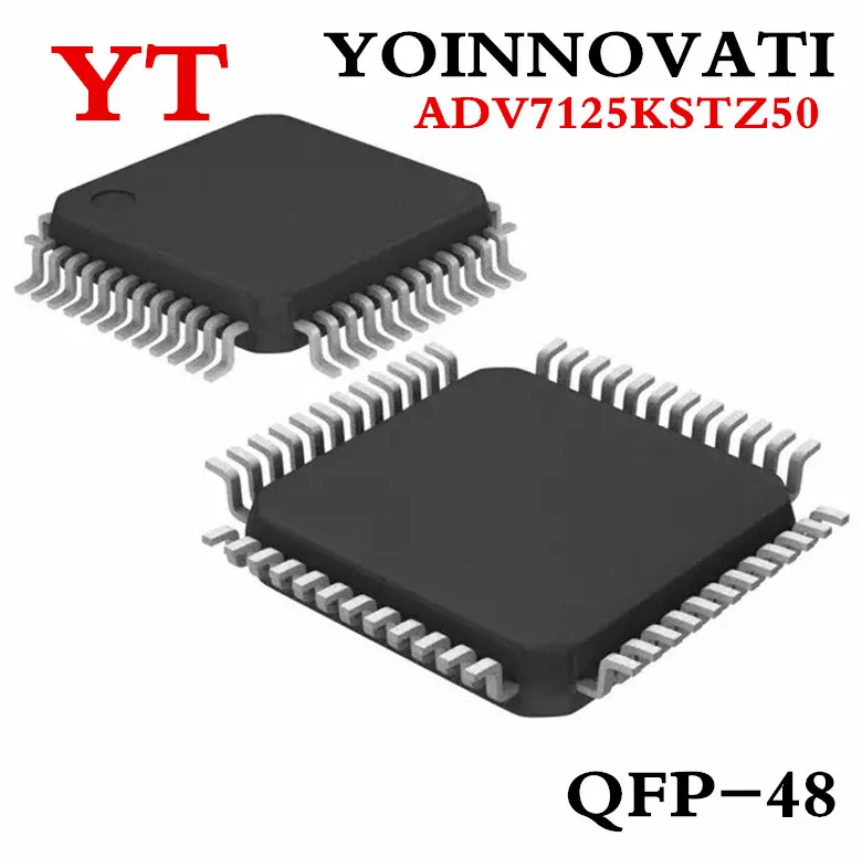  10PCS/lot IC ADV7125KSTZ50 ADV7125 KSTZ50 ADV7125 DAC VIDEO 3CH 50MHZ QFP48 Best quality