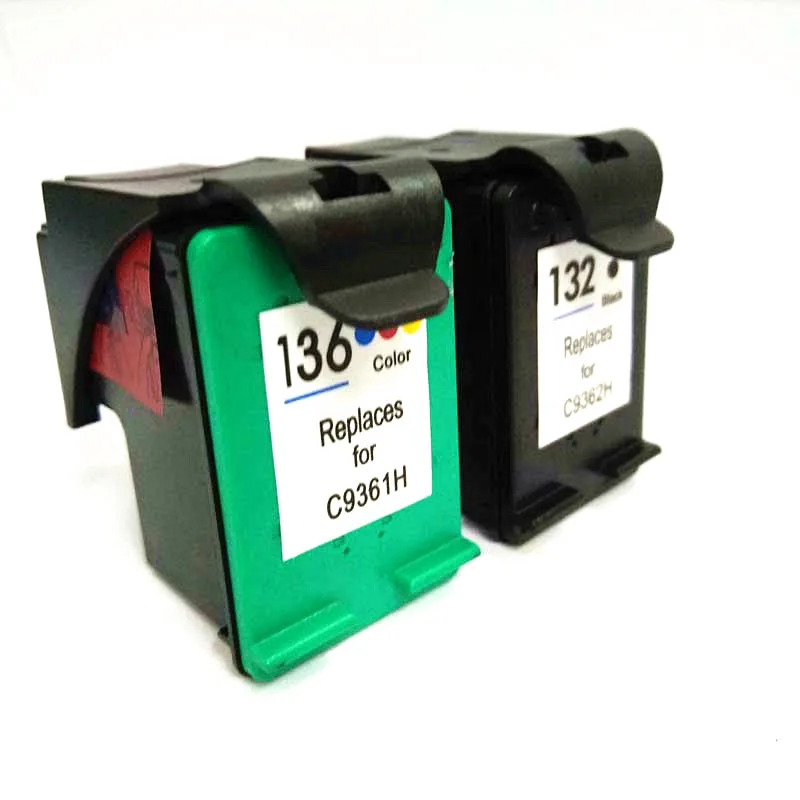 Einkshop per cartuccia d'inchiostro hp 132 136 per stampante HP Photosmart 2573 C3183 D5163 1513 Officejet 6213 PSC 1513