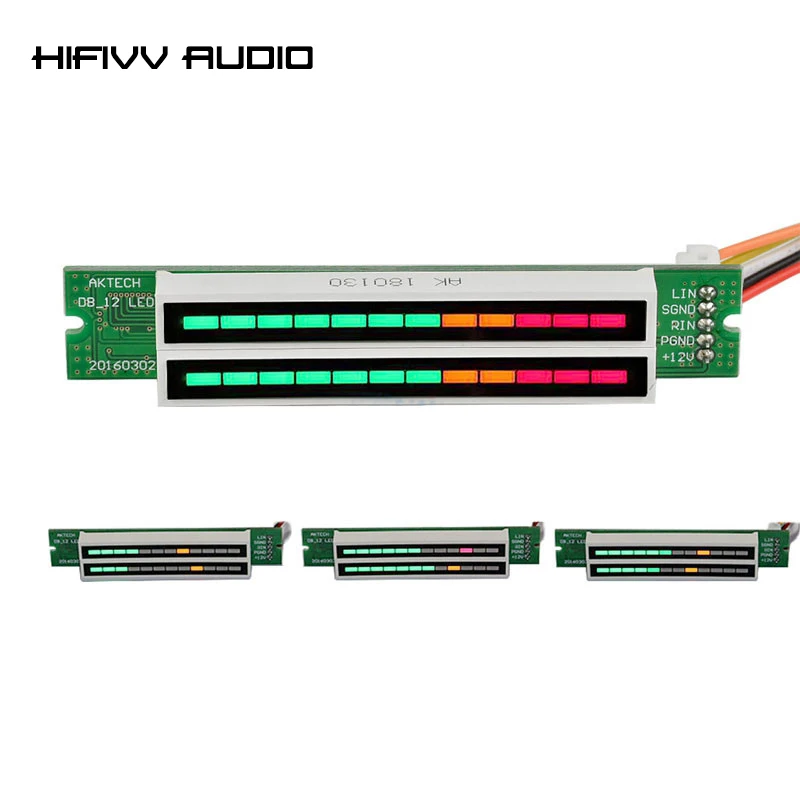 Mini Dual 12 Level indicator VU Meter Stereo Amplifier Board for power AMP Signal indicator Level Display