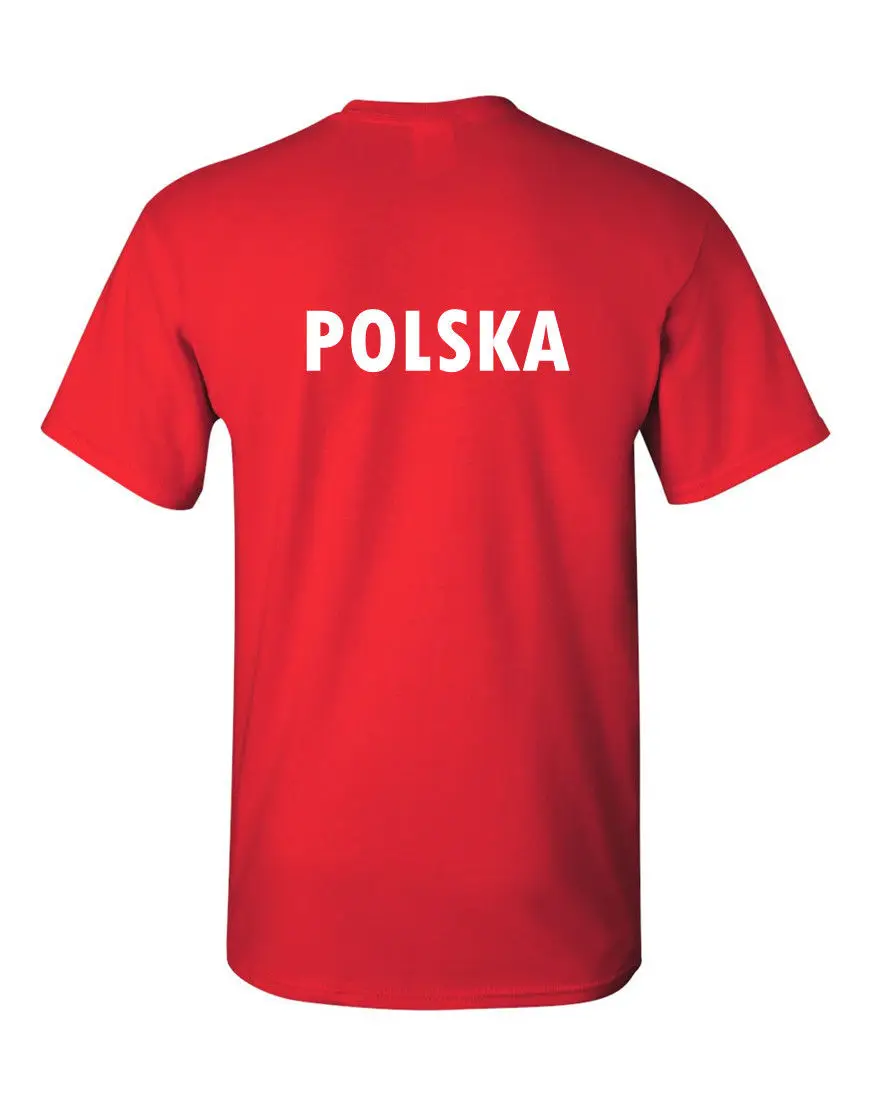 Top Quality T Shirts Men O Neck Poland Eagle T-shirt Polish Pride Polska Footballer Team Print Tee Shirts