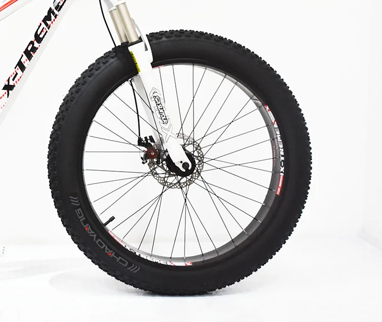 New Brand 20/26 inch 4.0 Wide Fat Tire Snowmobile Beach Rough Tire Aluminum Alloy Wheel Set Inner Tube tire front and rear Wheel