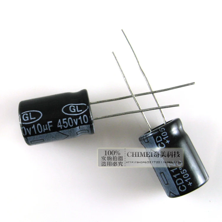 Electrolytic Capacitor 10UF 450V Volume 12X20MM Capacitor