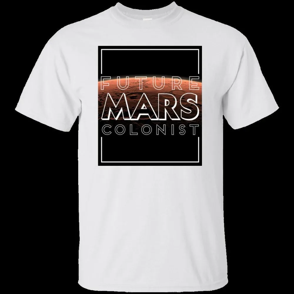 2019 New Summer Style Fashion Men T Shirts Future Mars Colonies Occupy Martian Terraform Spacex Elon Musk Bfr Human T-shirt