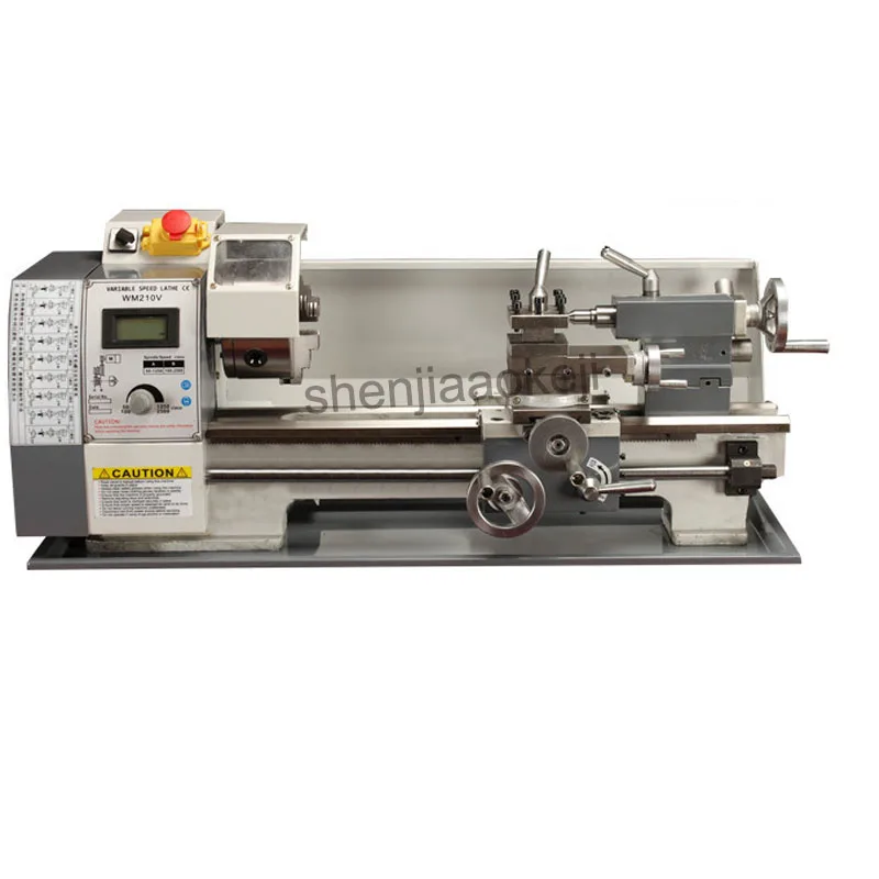 WM210V Small bench lathe brushless motor lathe variable speed mini metal lathe machine 220V/110V 1pc