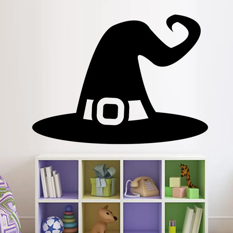 

Halloween Witches Hat Wall Sticker Vinyl Removable Home Decor Hollow Out Living Room Wall Decal
