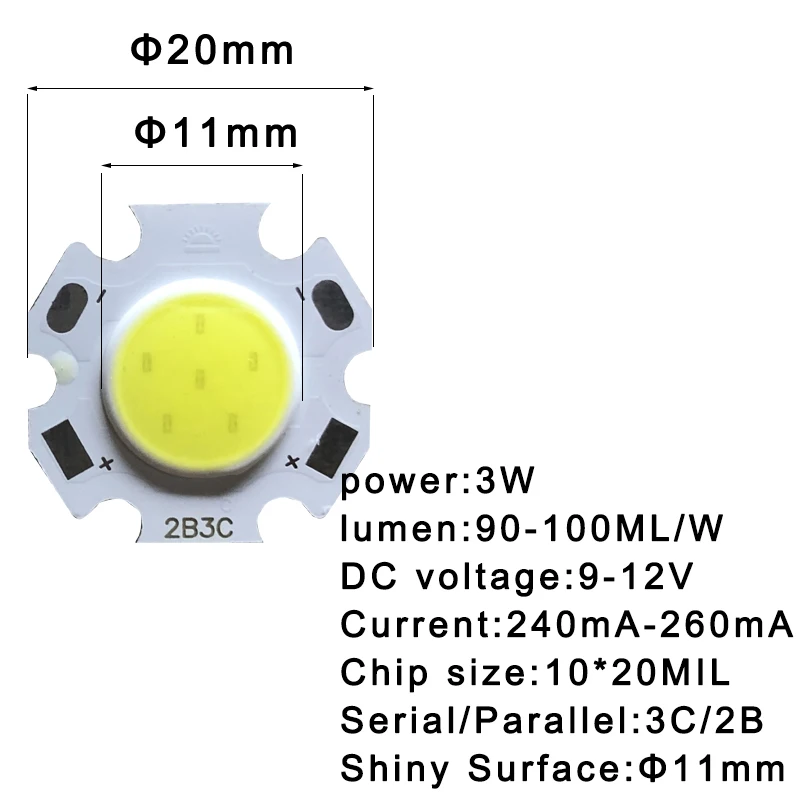 5pcs a lot 3W 5W 7W 10W LED Source Chip High Power LED COB Light Bulb Light Lamp Spotlight Down light Lamps