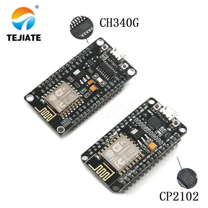 Wireless Module CH340 CP2102 NodeMcu V3 V2 Lua WIFI Internet of Things Development-Board Based ESP8266 ESP-12F With PCB Antenna