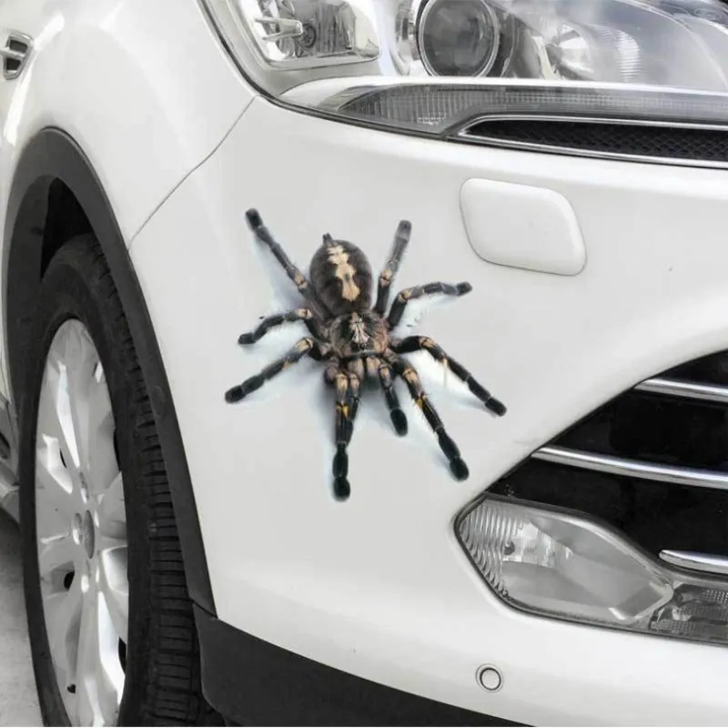 3D Car Stickers Decals Realistic Animal Spider Lizard Scorpion Classic Personality Waterproof Body Car Accessories