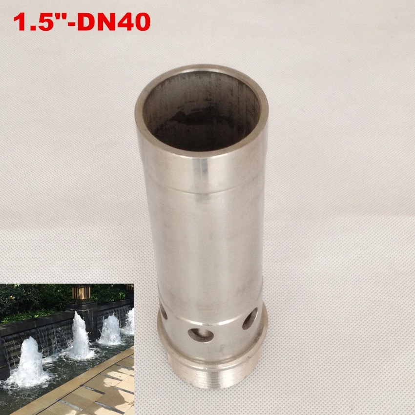 Steel Spring Bubbling Style Fountain Nozzle Spray Head Graden Pond 1.5