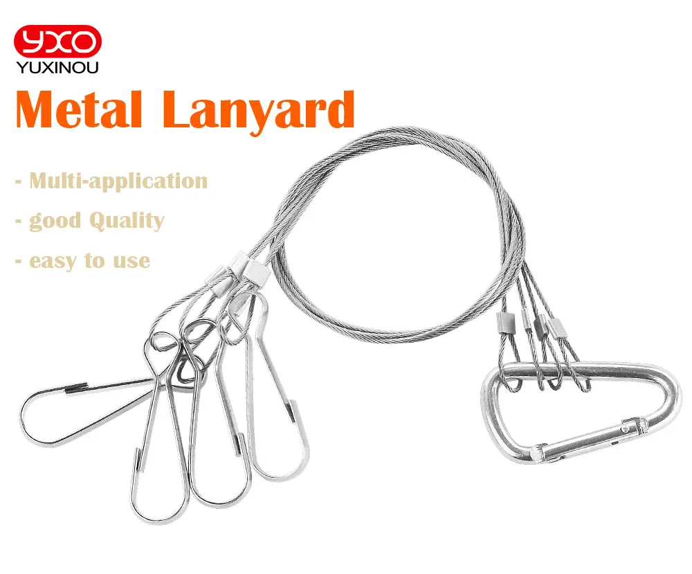 Light Suspension Kit Stainless Steel Hang Rope Hook Galvanized Steel Cable Hanging Lights Grow Light Fixtures 10/15kg 22/33lbs