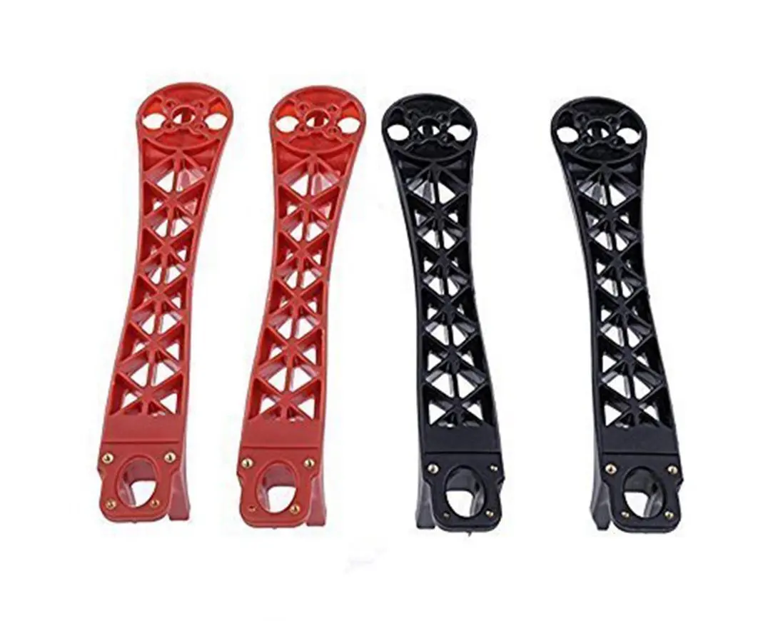 EBOYU-repuesto de parámetros para Dron, cuadricóptero multicóptero F450 F550, brazo de marco para DJ I Flame Wheel Part (rojo y negro), 4 piezas