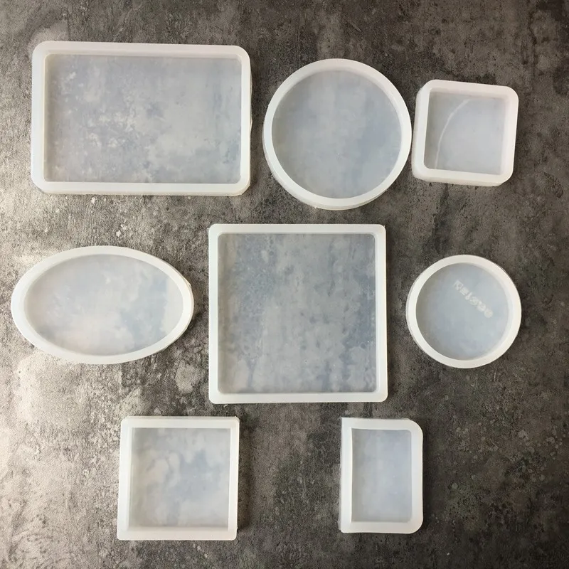 Siliconen Geometrische Schaaltje Display Resin Mold Maken Sieraden Houder Mould Tool Diy Hand Craft