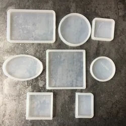 Siliconen Geometrische Schaaltje Display Resin Mold Maken Sieraden Houder Mould Tool Diy Hand Craft