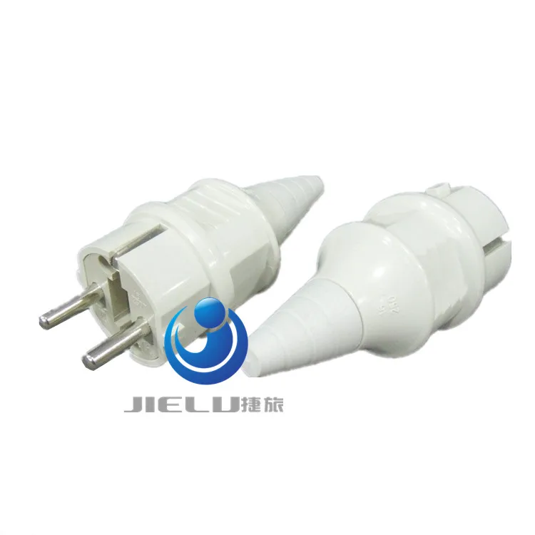 

16A 250V, European 2 Pin DIY Rewirable socket EU 2 Pin female Socket ,European EU Rewireable Power Plug White Color,