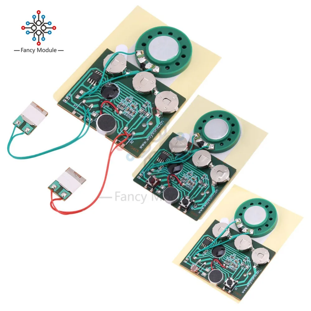 30S 30secs Sound Voice Music Recorder Board Photosensitive Key Control Programmable Chip Audio Module for Greeting Card DIY