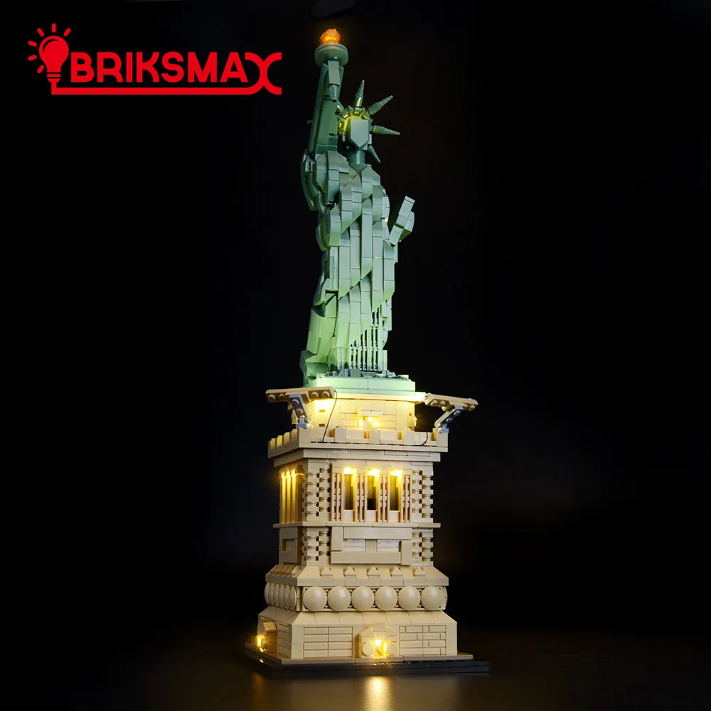 BriksMax Led Light Up Kit for 21042 Statue of Liberty Building Blocks Set (NOT Include the Model) Toys for Children