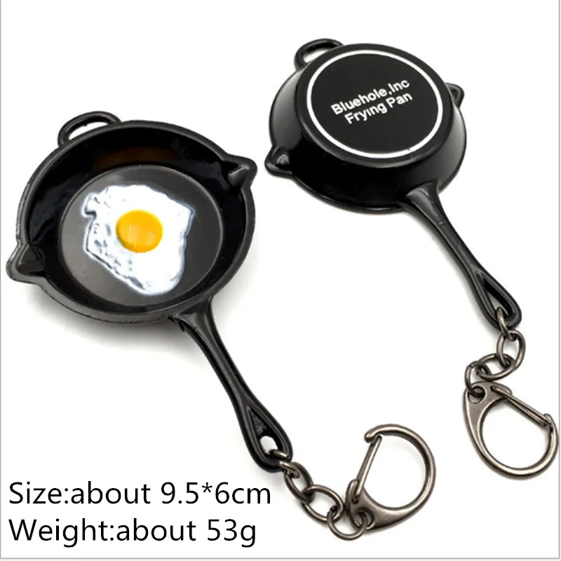 Game Playerunknown\'s Battlegrounds PUBG Model New Style Pan Keychains Of Hot Game Metal Key Chain Souvenir Gifts