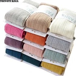 TOIVOTUKSIA collant caldi inverno pieno cotone motivo verticale colori caramelle abito termico collant per la primavera invernale