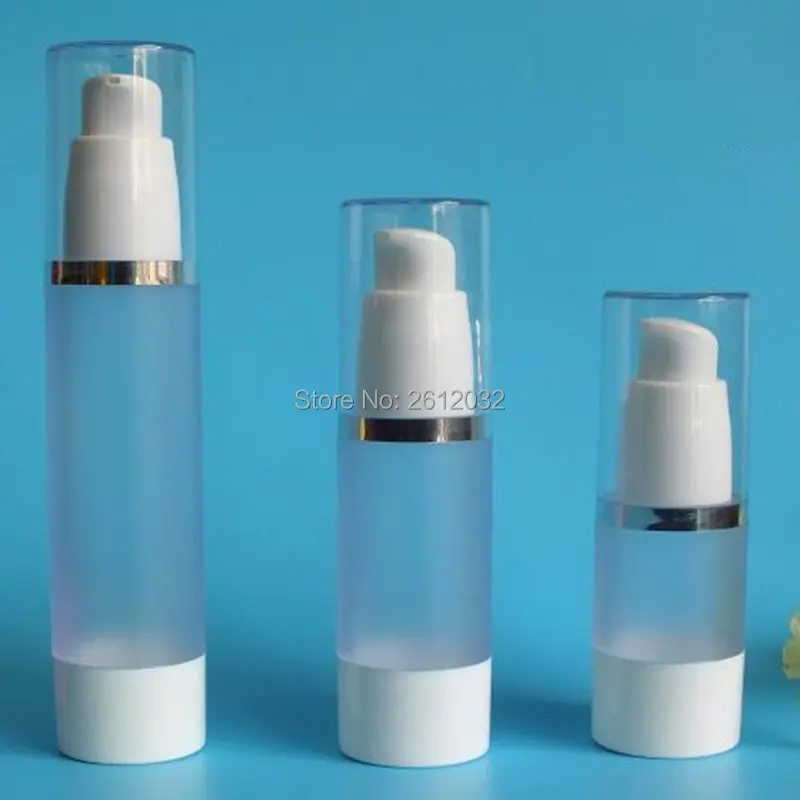 15ml 30ml 50ml Frosted Body Bottles Clear Airless Vacuum Pump Empty for Refill Container Lotion Serum Cosmetic Liquid F20173872