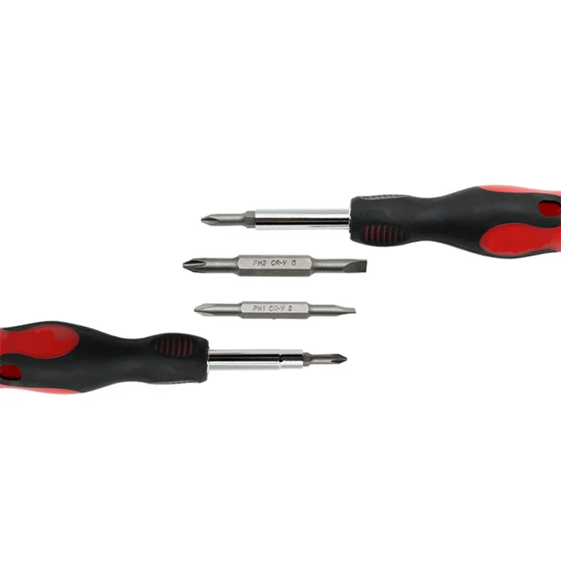 6 في 1 التغيير السريع مفك مشقوق 5 مللي متر 6 مللي متر فيليبس PH1 PH2 رأس المفك 6 مللي متر 8 مللي متر متعددة الوظائف مفك مجموعة
