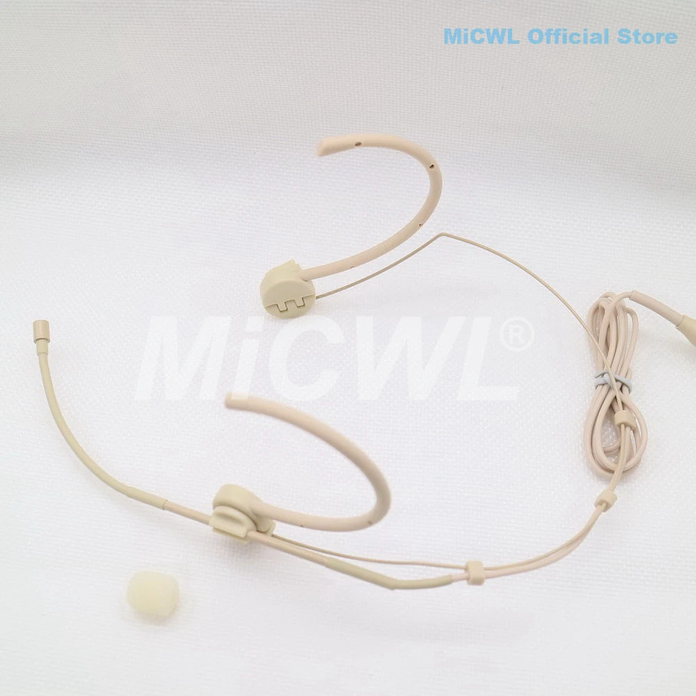 Cardioid Headset Microphone For MiPro ACT717 Foldable Mic For Stage Singing Recording Mike XLR 4Pin Lock MiCWL